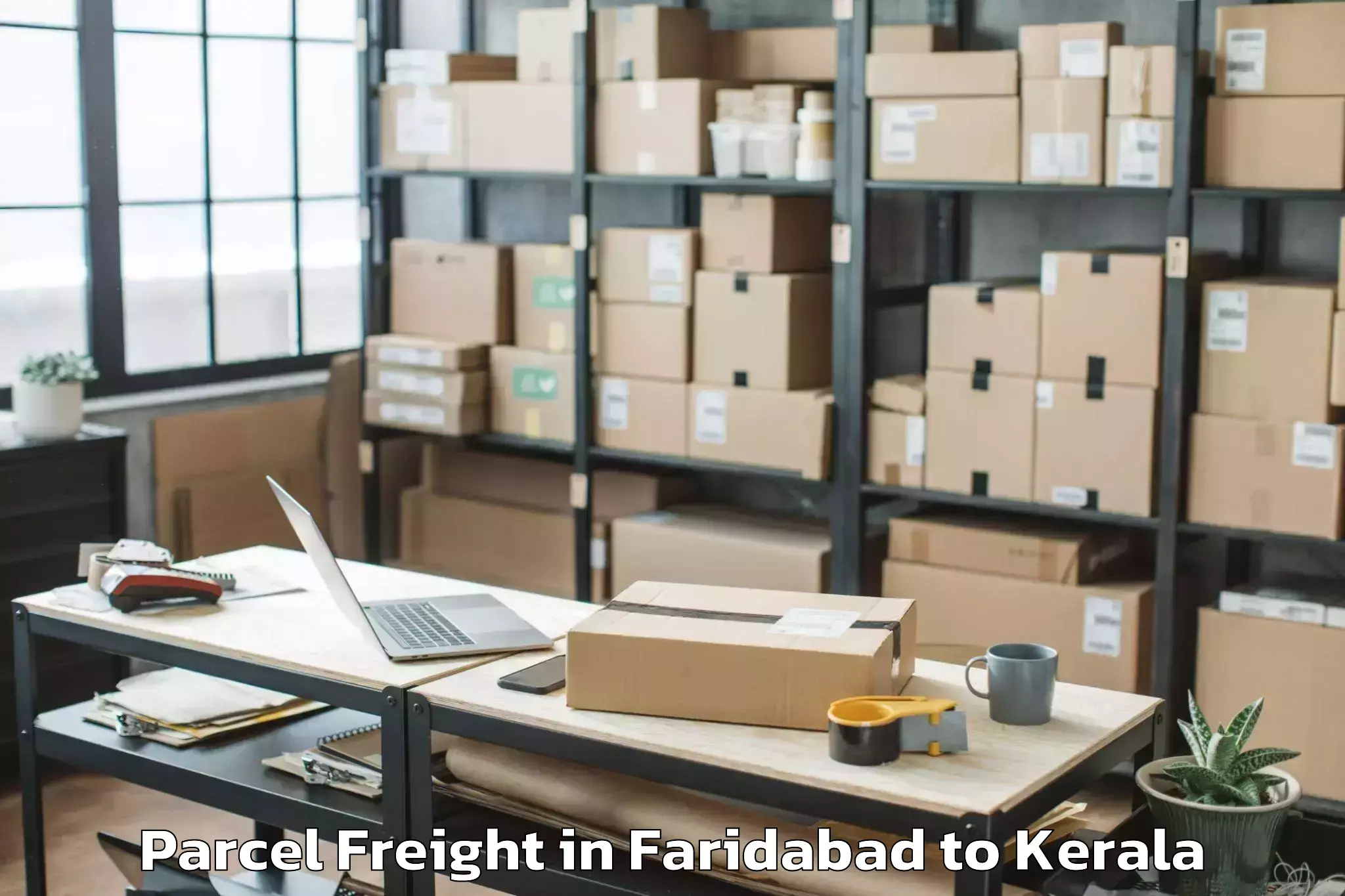 Discover Faridabad to Central University Of Kerala K Parcel Freight